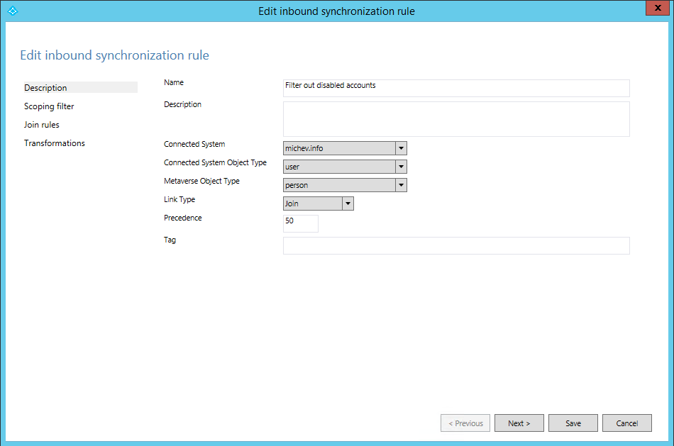 How to prevent disabled accounts from syncing to Azure AD when using AADSync 1 122516 1232 Howtopreven1