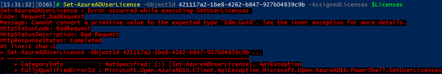 Removing Office 365 licenses via the AzureAD PowerShell module 1 041217 1926 RemovingOff1
