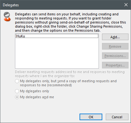 Image result for make someone else my delegate outlook