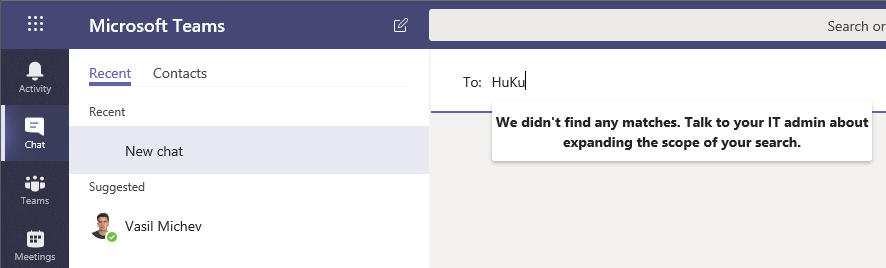 GAL segmentation and Ethical walls in Microsoft Teams 3 Teams client