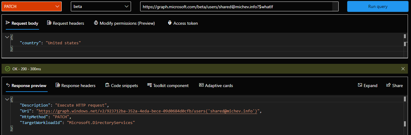Did you know: WhatIf operator for Graph API queries 2 GraphWhatIf1
